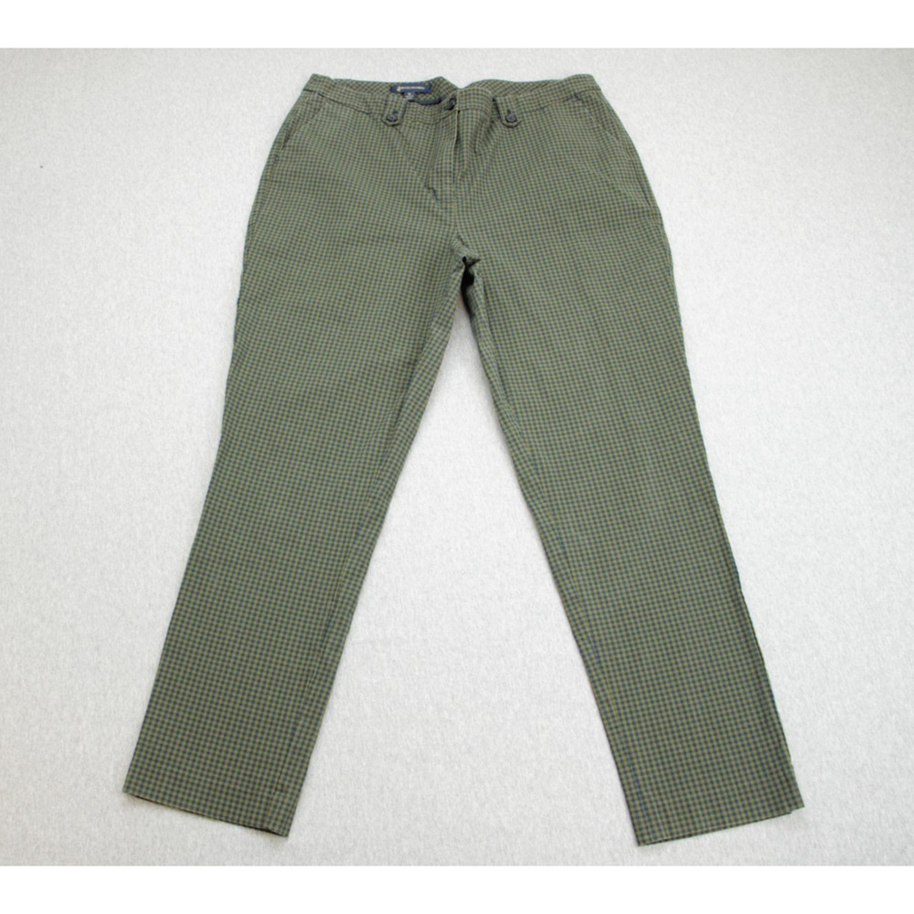 Brooks Brothers Pants Womens 14 Cotton‎ Blend Stretch Mico Check